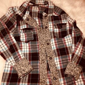 BKE by Buckle Plaid flannel button up shirt